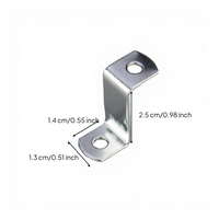 Z Shaped Corner Bracket, Metal Fastener, sturdy Fixing Accessory for Picture Frame, Furniture, Shelf