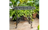 Plant Stand Ornate Flower Stand Small for Entryway