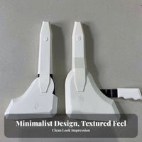 Left and Right Pair Chair Angle Adjuster Black Handle Chair Recline Mechanism White Shell