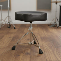 Drum Throne Stable Metal Legs Adjustable Drum Throne Non-Slip Feet for Drumming