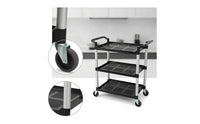 3 tierd Service Trolley Clean Rolling Cart Sturdy for Hotel