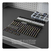 195 Pieces Colored Motorcycle Bolt Kit for DIY Mechanics