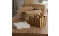 100 Pieces Paper Divider with Compartments Sturdy Interlocking Box Partition Space-Saving Moving Box Dividers for Movers, Packers