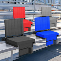 Stadium Seat Cushion Portable Folding Beach Chair with Backrest