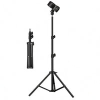 Tripod Hair Dryer Stand Black Finish Personal Care Equipment Sturdy