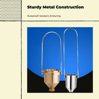 Viscosity vessel, Portable Ford fluid measurement vessel, Paint Consistency Testing, Laboratory, Aluminum Handle