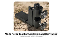 Leverage Digging Assist Attachment Foot Platform Spade Helper Hand-Tightening Knobs Soil Turning Aid Bolt Fastening
