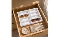 8-Slot Eyeglasses Tray Raised Dividers 8 Slot Sunglass Tray Lined Interior