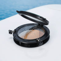 Round Porthole Watertight Gasket Round Opening Porthole Yacht Overhead Window Anti-Corrosive 10 Inch Boat Portlight Long-Lasting