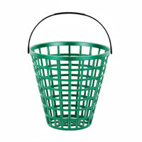 Golf Ball Picker Basket Easy to Carry Golf Practice Ball Basket opening Grid Design Training Gear for Driving Range