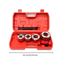 Carry Handle Pipe Threader Kit Hard Carrying Case Pipe Threading Die Set