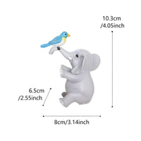 Cartoon Elephant Bird Planter Ornament Lightweight Creature Pot Holder