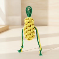 Braided Dog Rope Toy Handmade Dog Gnaw Toy Teething Interactive for Small Dogs, Young Dogs, Indoor Play, Crate Training