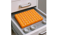 Clear Hinged Lid Orthodontic Storage Box Hard Plastic Oral Parts Organizer Yellow Orthodontic Storage Case Slimline