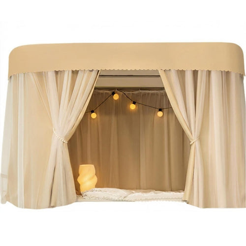 Bunk Bed Curtain Set Blackout Dormitory Supply Dustproof for Students, Teenagers