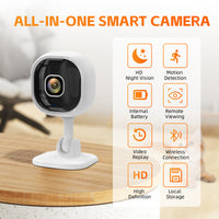 A3 Camera HD Night Vision Two-Way Talk Home Smart Security Monitoring Wireless WiFi Camera (EU Plug)