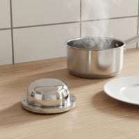 No Batteries Required Stainless Steel Kitchen Timer Easy to Use Mechanical Kitchen Timer for Classroom, Study
