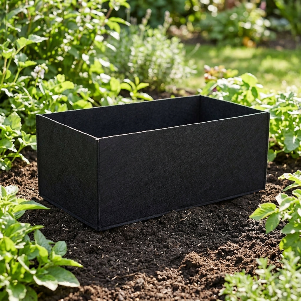 Sturdy Duty Grow Bags for Vegetables, Black Non-Woven Plant Grow Bags, Floor Standing Reusable Planter Liner for Home Gardening
