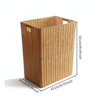 Laundry Basket with Handles Woven Laundry Basket Open-Top Clothes Hamper with Handles for Bedroom