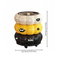 Pumpkin Trash Can Lidded Cartoon Trash Can Segmented