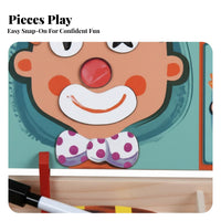 Children's Mind Game Board, 3D Facial Features, Educational Wooden Toy, Early Learning, Cartoon