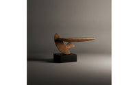 Resin Sculpture with Base Abstract Statue Modern for Entryway, Hotel Lobby