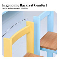 Colorful Blockdesign Chair Stackable Design Household Furniture With Backrest
