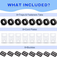 Solar Pool Cover Reel Accessory Set for Above-Ground Pools, 18 or 24 Pieces