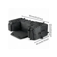 U-Shaped ATV Rear Cargo Bag with Bottle Pockets Stable ATV Tail Bag Portable Long-Lasting for Camping