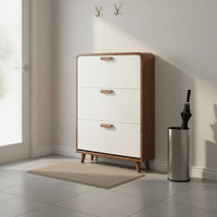 Tip-out Footwear Storage Unit Shoe Storage Cabinet Space-saving Design Efficient Organization Dustproof Construction Modern Home Suitable for Apartment Dwellers Front Door Area Hallway Living Room