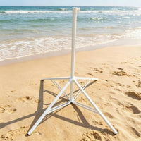 Triangular Braced Sun Umbrella Base 38 Mm Pole Size Four-Leg Umbrella Base Tall Center Tube Metal