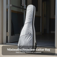 Electric Guitar Gig Bag 30mm Thick Padding Padded Guitar Backpack Soft Lining Neck Support Strap for Rehearsal, Gigs