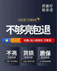 LED碘钨灯超亮防水工作灯工地投光户外照明灯1000W节能灯50太阳灯 100W强光光学透镜(五年质保)预留线