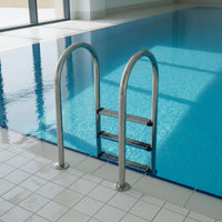 Pool Handrail Ladder Stainless Steel Swimming Pool Ladder with Handrails Anti-Slip for Hotel Managers, Inground Pools, Spas