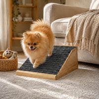 Wooden Pet Ramp Movable Dog Ramp Stairs Solid Wood for Bed, Small Dogs