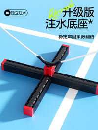 羽毛球网架便携式隔断网标准网拦网带移动支架户外简易折叠可拆卸