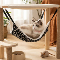 Cat Hammock Hanging Cat Bed with Metal Hooks, Washable Soft Hammock Bed for Pet Cage, Indoor Cat Hammock Hanging Bed for Small Animals and Pets