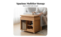 Adjustable C-Table Space Saving Living Room Furniture Multi-Functional with Casters for Students, Sofa Side, Home Office