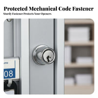 Efficient Organization Wall-Mounted Key Cabinet Heavy-Duty Construction Wall-Mounted Traditional Lockbox Includes Number Stickers Security Equipment Scratch-Resistant Finish for Property Management Estate Agents, Business Owners, Warehouse