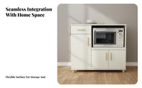 Dining Room Storage Cabinet Modern Minimalist Design Kitchen Buffet Hutch Large Capacity Kitchen Storage Hutch for Homeowners, Families, Home Office