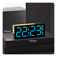 LED Digital Alarm Clock Adjustable Brightness LED Alarm Clock for Office, Gamers