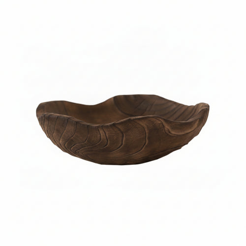 Decorative Bowl Organic Bowl with Wavy Rims Sculptural Catchall for Coffee Table, Entryway