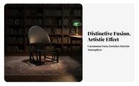 Scallop rear Armchair sturdy Wood Frame Single Sofa Creative outline periodera Modern aesthetic for Adults, Living Room, Bedroom