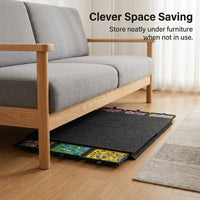 Drawer Storage with Felt Mat for Adults, Portable Sorting Table with Compartment Design, Large Non-Slip Surface for Home Indoor Activities