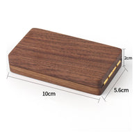 Wedding Band Box Velvet Velvet-Lined Jewelry Storage Compact Size for Couples