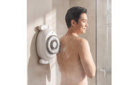 Waterproof Wall-Mounted Shower Brush Compact Handshandshands-off Body Washer Washer Easy to Install Wall-Mounted Back Scrubber Long-Lasting for Bathroom