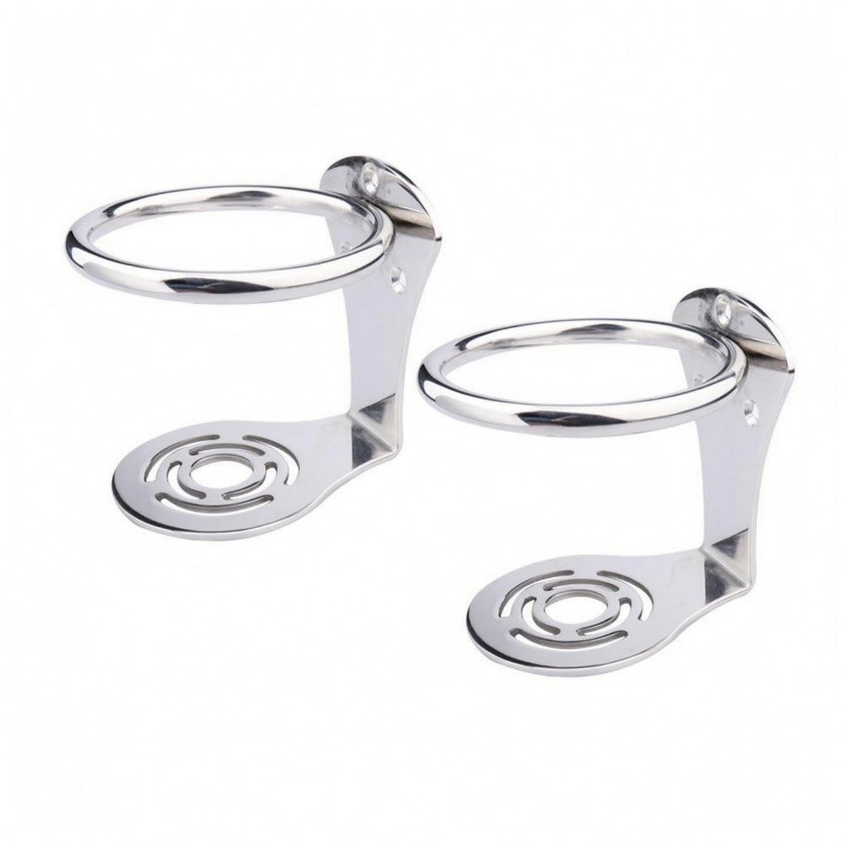 Stainless Steel Cup Holder Polished Mountable Cup Holder Curved Support