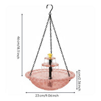 Solar Bird Bath Fountain No Wiring Hanging Bird Bath Fountain Environmentally