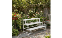 Floor-Standing 3-Tier Plant Stand Slatted 3 Tier Plant Stand Decorative Shelving Unit Space-Saving for Gardeners, Balcony, Patio, Living Room, Corner
