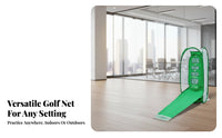 Portable Golf Chipping Net Quick Setup Indoor Golf Hitting Net Easy Assembly for Beginners, Experienced Players, Backyard, Garage, Office